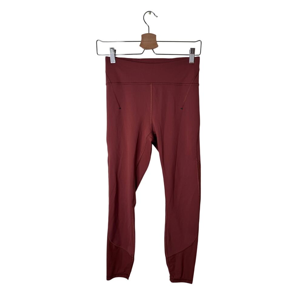 Lululemon Everlux and Mesh High-Rise Tight 25" Dark Terracotta Size 6 W5DBQS